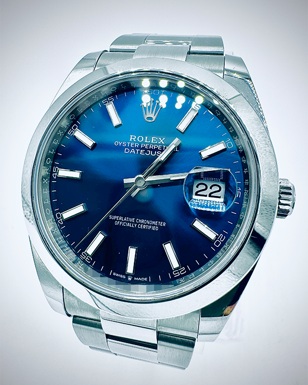 2021 Rolex Datejust 41MM Blue Dial Oyster Bracelet (126300)