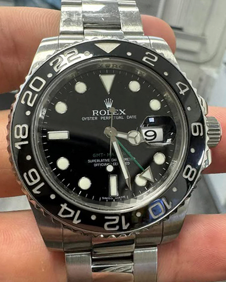 Rolex GMT-Master II 40MM Black Dial Oyster Bracelet (116710LN)