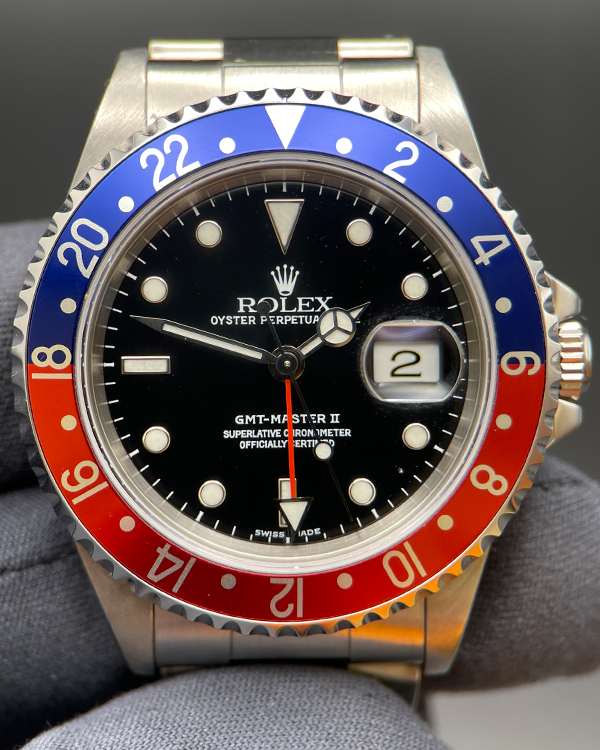 2000 Rolex GMT-Master II "Pepsi" 40MM Black Dial Oyster Bracelet (16710)