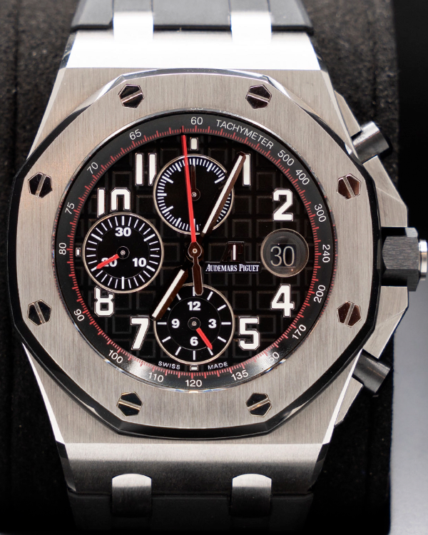 2017 Audemars Piguet Royal Oak Offshore Chronograph "Vampire" 42MM Black Dial Rubber Strap (26470ST.OO.A101CR.01)