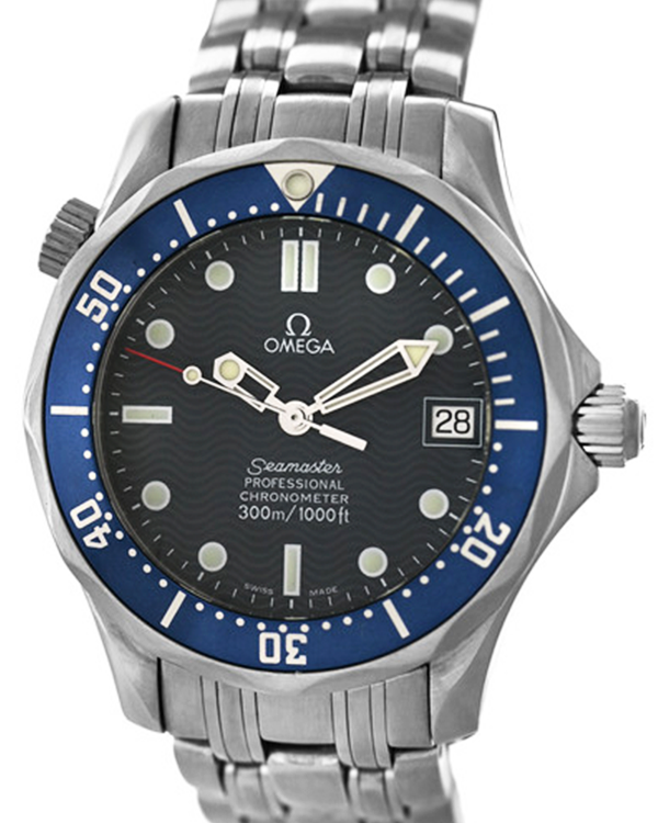 Omega Seamaster Professional Diver 300M 36MM Blue Dial Steel Bracelet (168.1622)