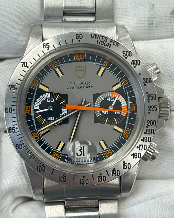 1972 Tudor Chronograph "Monte Carlo" 40MM Grey Dial Steel Bracelet (7159/0)