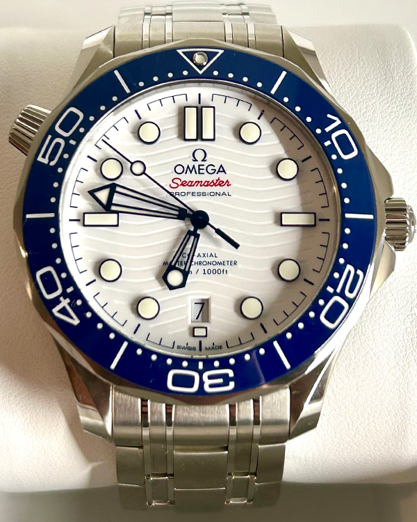 2019 Omega Seamaster "Tokyo 2020" 42MM White Dial Steel Bracelet (522.30.42.20.04.001)