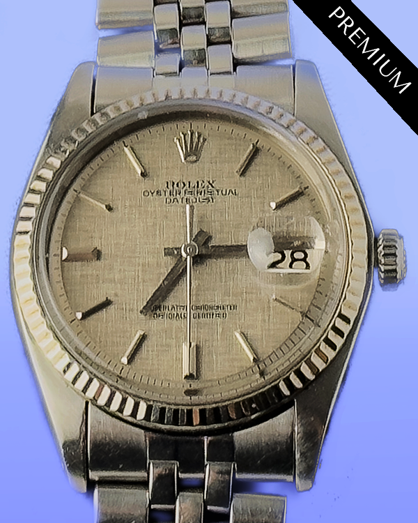 Rolex Datejust 36MM Linen Motif Dial Jubilee Bracelet (1601)