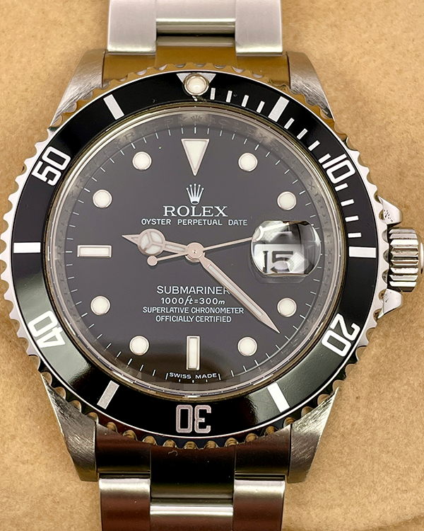 2008 (V Serial) Rolex Submariner 40MM Black Dial Oyster Bracelet (16610)