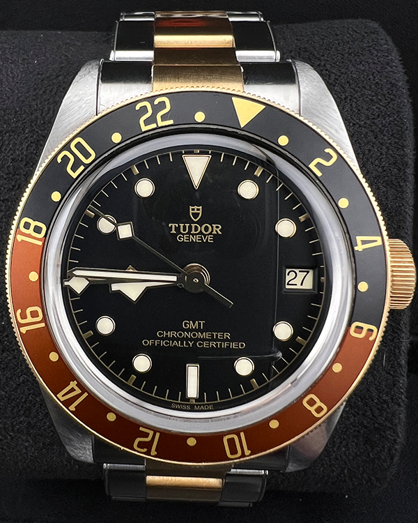 2022 Tudor Black Bay GMT S&G 41MM Black Dial Two-Tone Bracelet (79833MN)