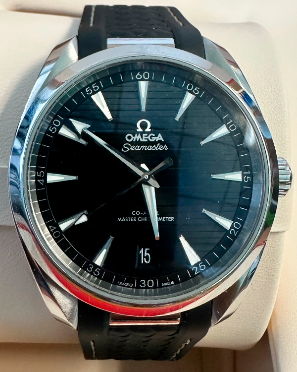 2020 Omega Seamaster Aqua Terra 41MM Black Dial Rubber Strap  (220.12.41.21.01.001)