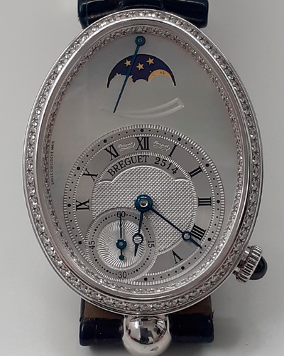 2006 Breguet Reine De Naples 36.5X28.45MM Mother of Pearl Dial Leather Strap (8908BB/52/964/D00D3L)