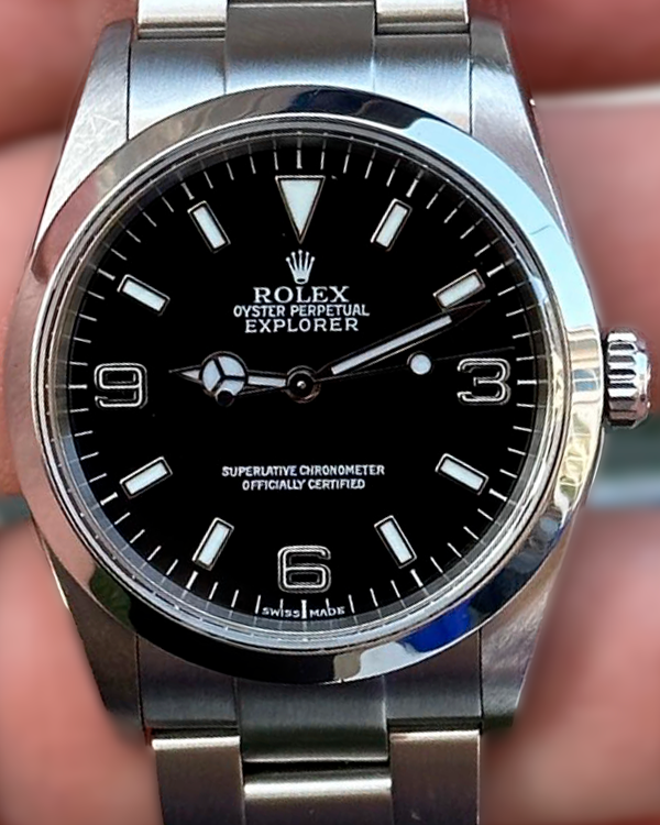 Rolex Explorer 36MM Black Dial Steel Bracelet (114270)