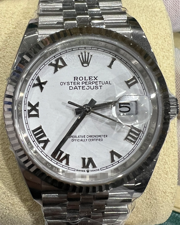 2023 Rolex Datejust 36MM White Dial Oystersteel Jubilee Bracelet (126234)