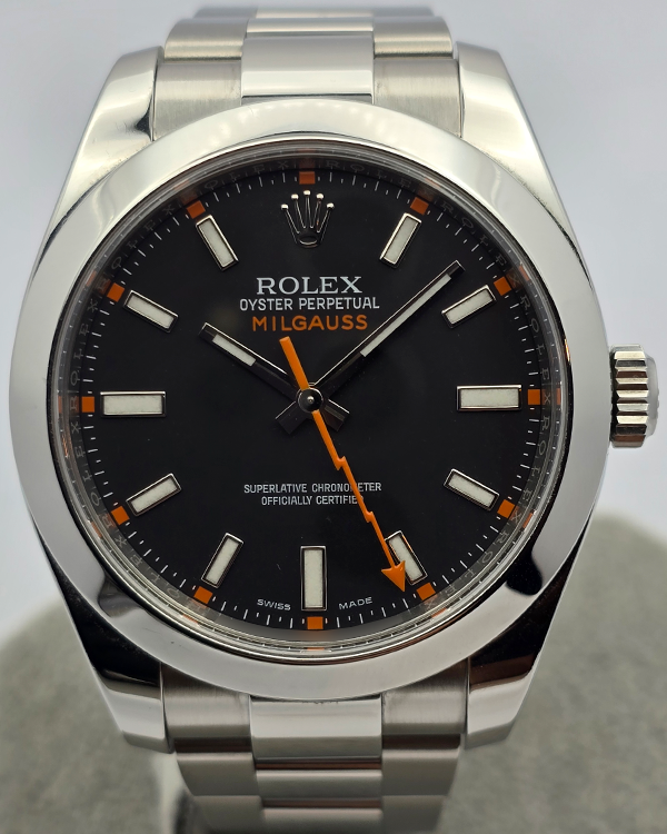 2014 Rolex Milgauss 40MM Black Dial Oyster Bracelet (116400)