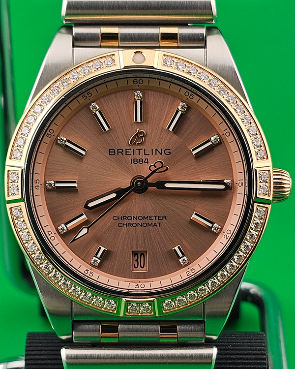 2022 Breitling Chronomat 36MM Bronze Dial Two-Toned Steel Bracelet (U10380591K1U1)