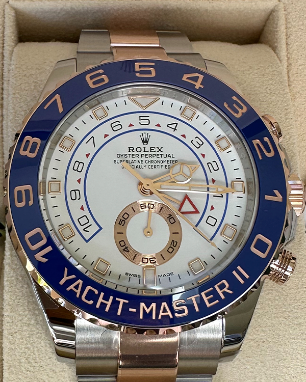 2023 Rolex Yacht-Master II 44MM White Dial Two-Tone Bracelet (116681)