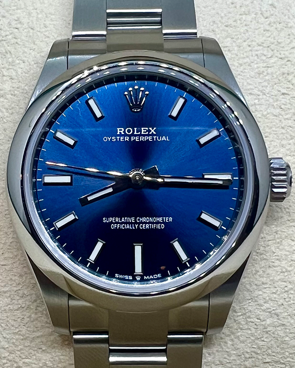 2023 Rolex Oyster Perpetual 31MM Blue Dial Oyster Bracelet (277200)