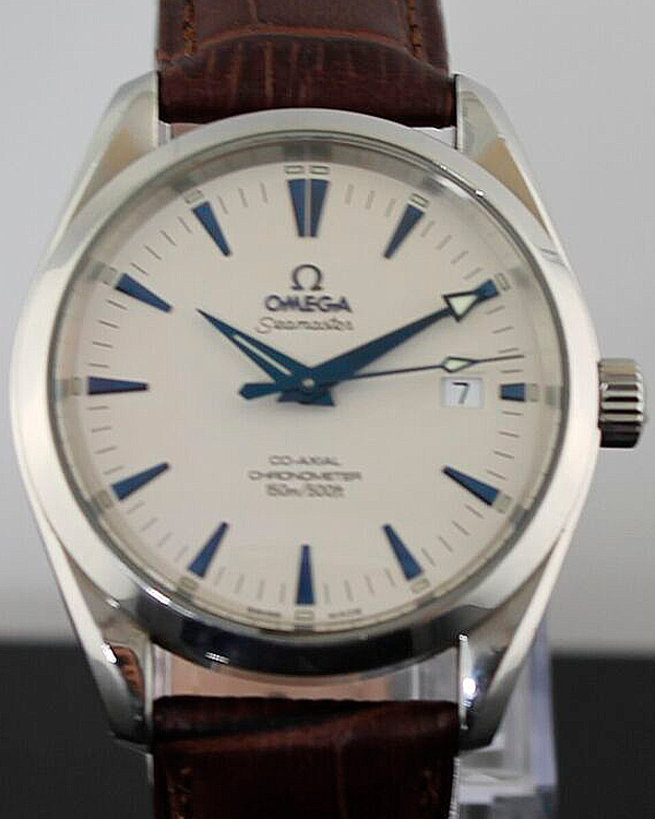 Omega Seamaster Aqua Terra 39.2MM White Dial Leather Strap (2503.33.00)