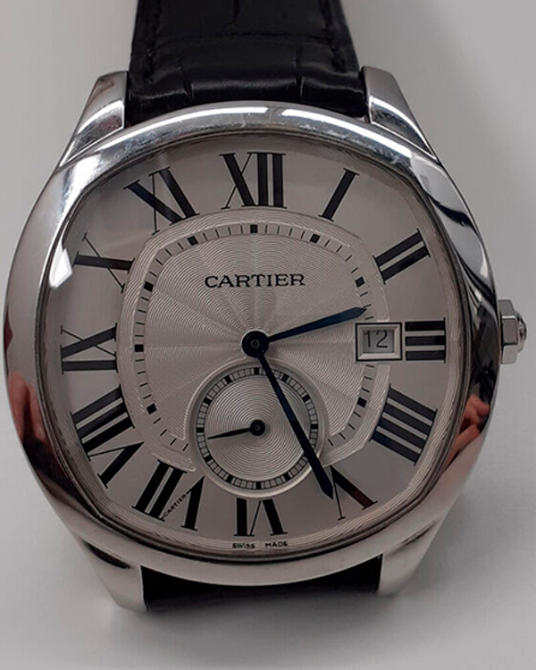 Cartier Drive de Cartier 40MM Silver Dial Leather Strap (3930)