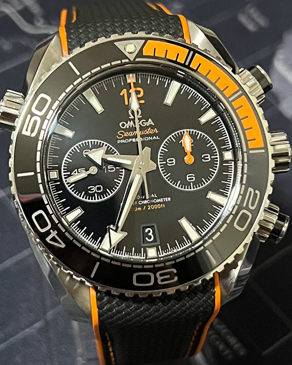 2022 Omega Seamaster Planet Ocean Chronograph Steel Black Dial (215.32.46.51.01.001)