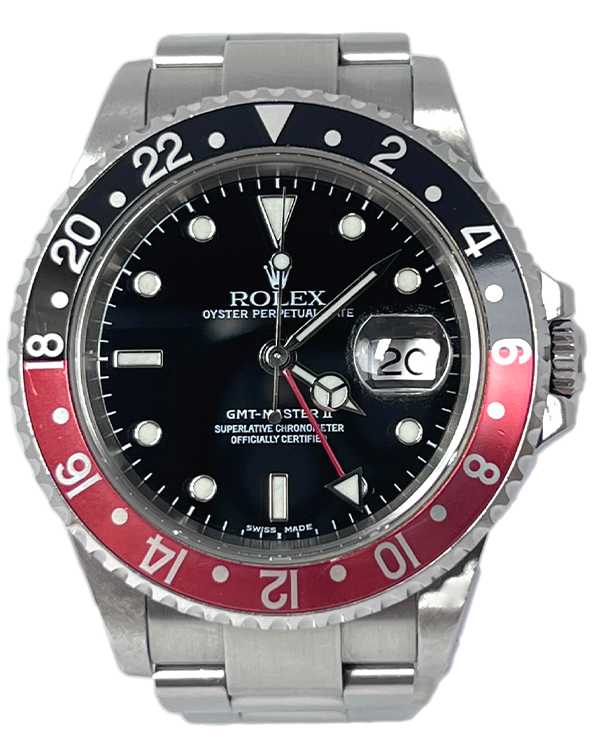 Rare Rolex GMT-Master II "Coke" 40MM Black Dial Oyster Bracelet (116710RB)