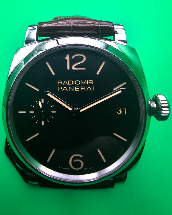 No Reserve - Panerai Radiomir 1940 3 Days 47MM Black Dial Leather Strap (PAM00514)