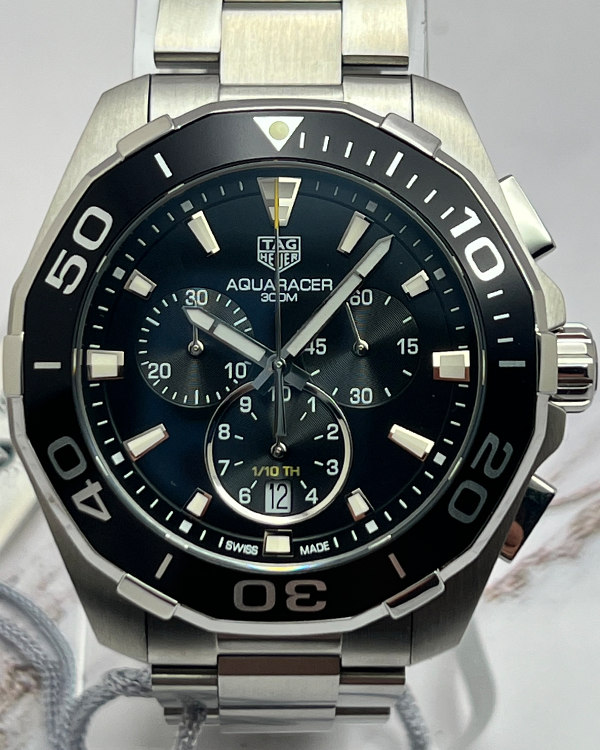 No Reserve - 2021 TAG Heuer Aquaracer 300M 43MM Steel Black Dial (CAY111A.BA0927)