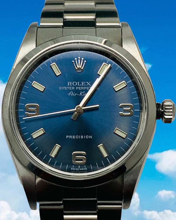 Rolex Air-King 34MM Blue Dial Oyster Bracelet (14000)