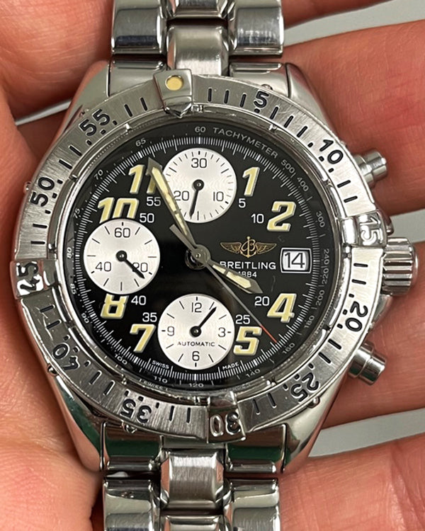 Breitling Colt Chronograph 41MM Black Dial Steel Bracelet (A13035.1)