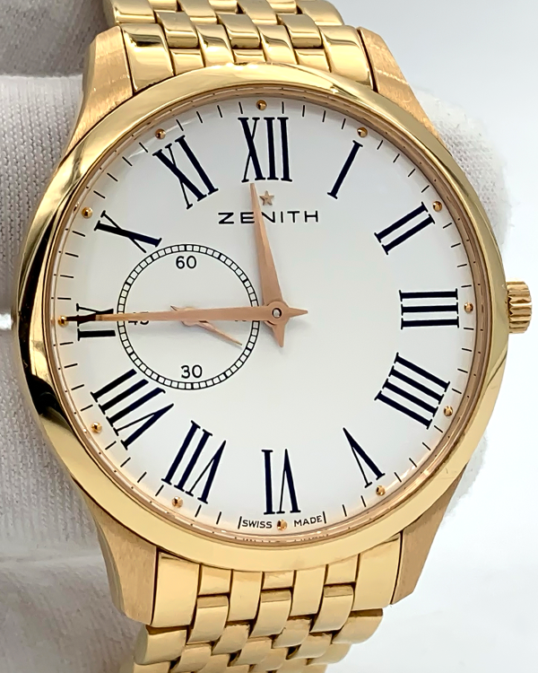 2014 Zenith Elite Ultra Thin 40MM White Dial Rose Gold Bracelet (18.2010.681/11.M2010)