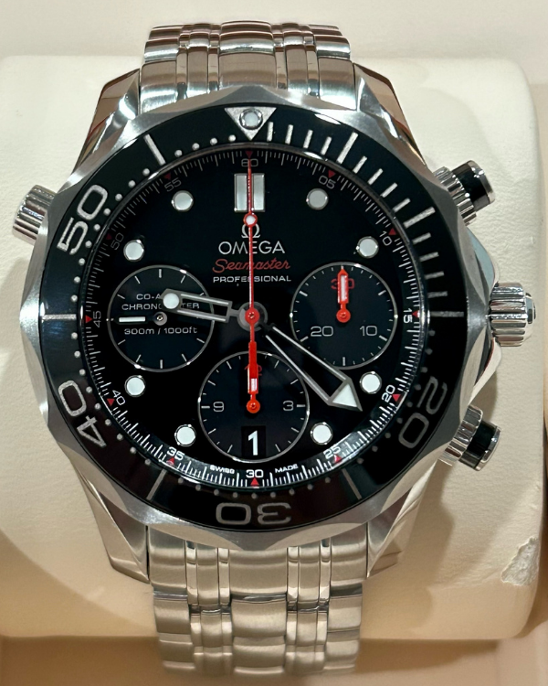 2014 Omega Seamaster Diver 300M 41.5MM Black Dial Steel Bracelet (212.30.42.50.01.001)