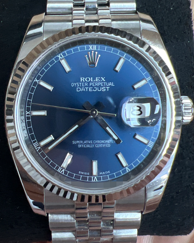 Rolex Datejust 36MM Blue Dial Jubilee Bracelet (116234)