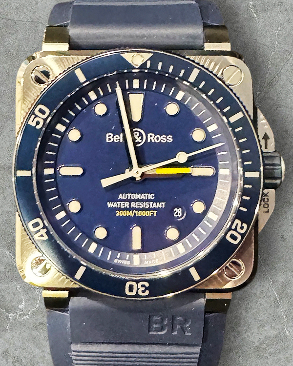 2021 Bell & Ross BR 03-92 Diver 42MM Blue Dial Rubber Strap (BR0392-D-BU-ST/SRB)