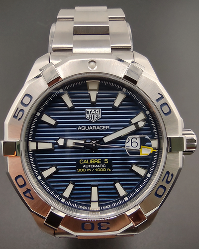 2022 TAG Heuer Aquaracer 43MM Blue Dial Steel Bracelet (WAY2012.BA0927)