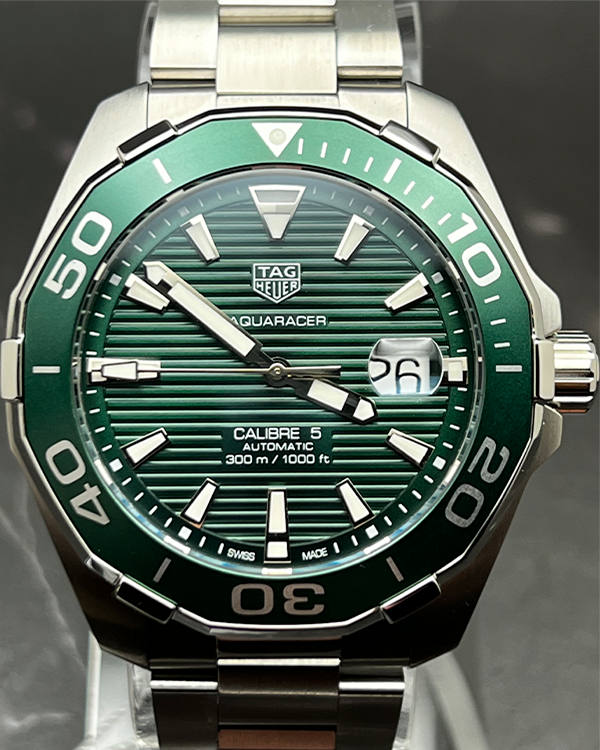 2020 TAG Heuer Aquaracer 300M 43MM Steel Green Dial (WAY201S.BA0927)