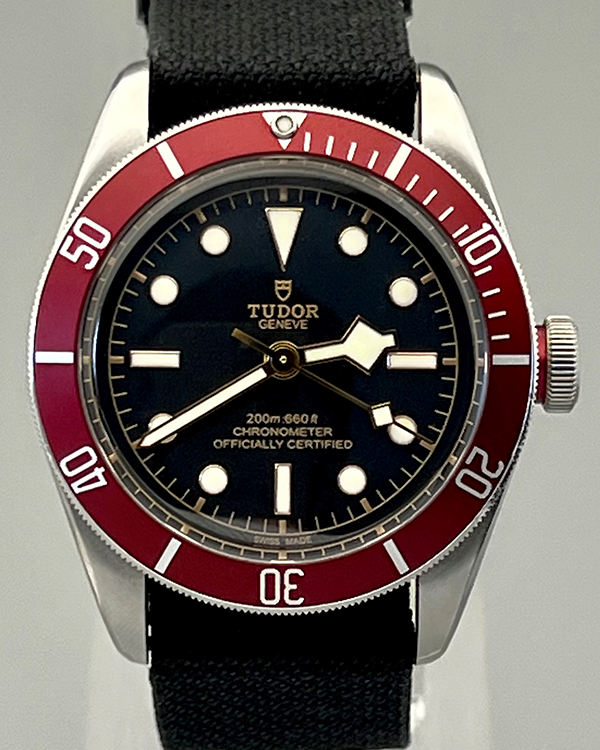 No Reserve - 2018 Tudor Black Bay 41MM Black Dial Textile Strap (79230R)