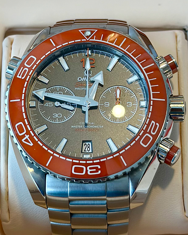 2021 Omega Seamaster Planet Ocean 600M 45.5MM Grey Dial Steel Bracelet (215.30.46.51.99.001)