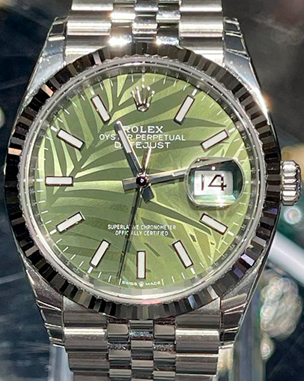 2022 Rolex Datejust 36MM Olive Green Dial Jubilee Bracelet (126234)