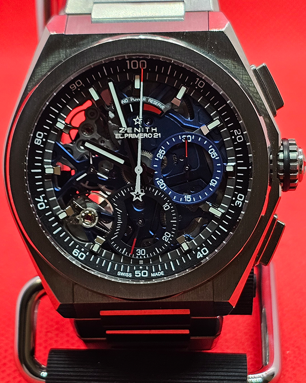 2021 Zenith Defy El Primero 44MM Skeleton Dial Titanium Bracelet (95.9002.9004/78.M9000)