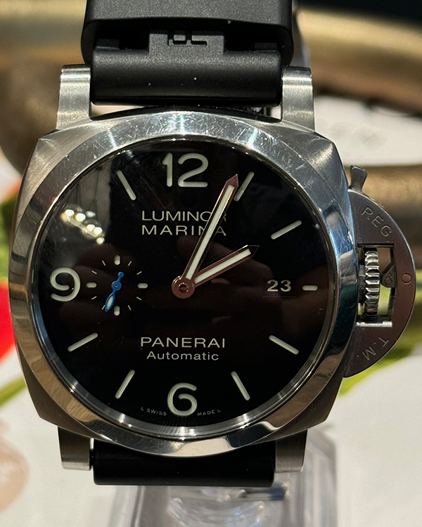 2021 Panerai Luminor Marina 1950 3 Days 44MM Black Dial Rubber Strap (PAM01312)