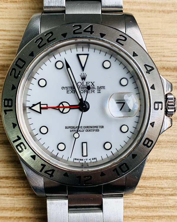 Rolex Explorer II "Polar" 40MM White Dial Oyster Bracelet (16570)