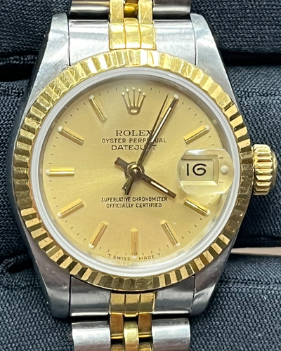 Rolex Lady-Datejust 26MM Champagne Dial Two-Tone Jubilee Bracelet (69173)