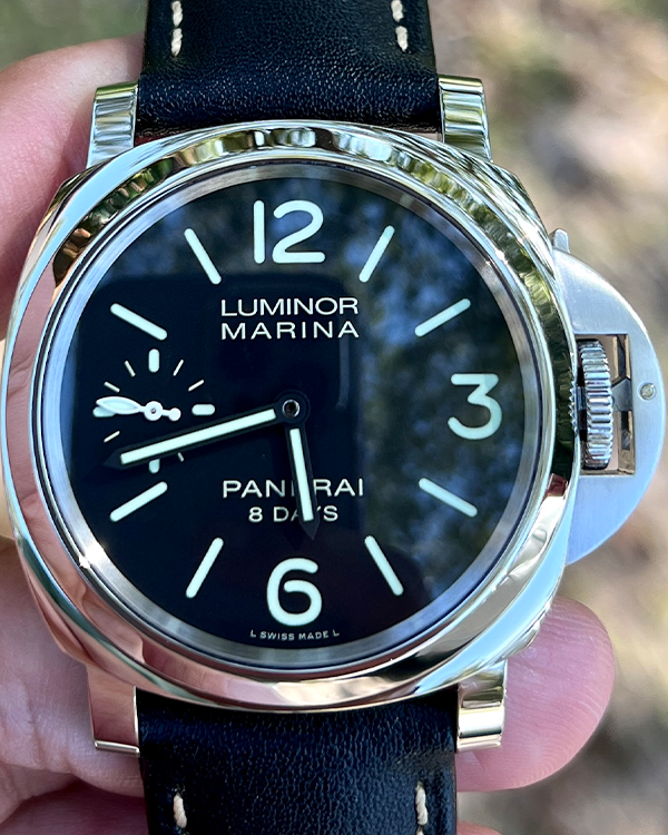 No Reserve - 2019 Panerai Luminor Marina 8 Days Steel Black Dial (PAM00510)