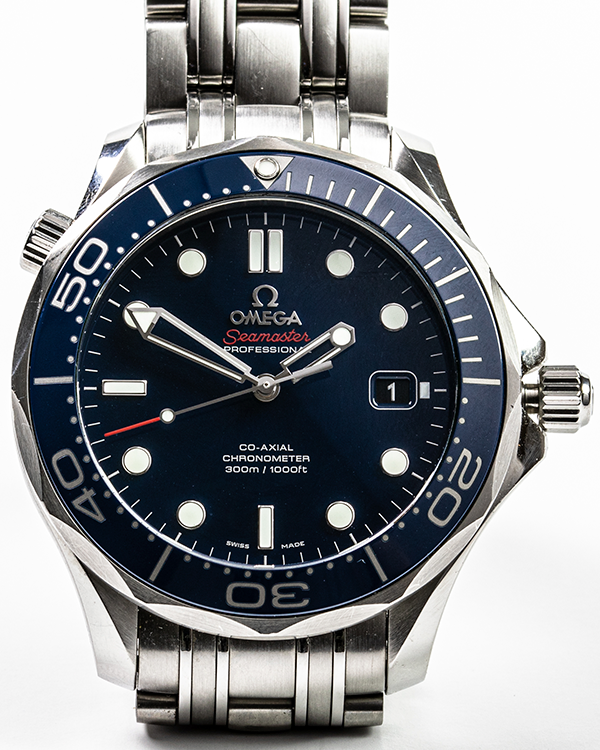 2017 Omega Seamaster Diver 300M Blue Dial Steel Bracelet (212.30.41.20.03.001)