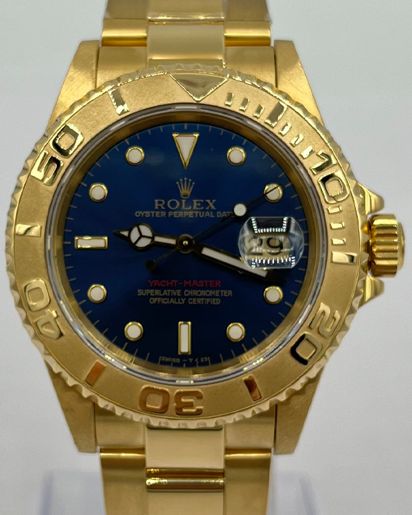 Rolex Yacht-Master 40MM Blue Dial Yellow Gold Bracelet (16628)