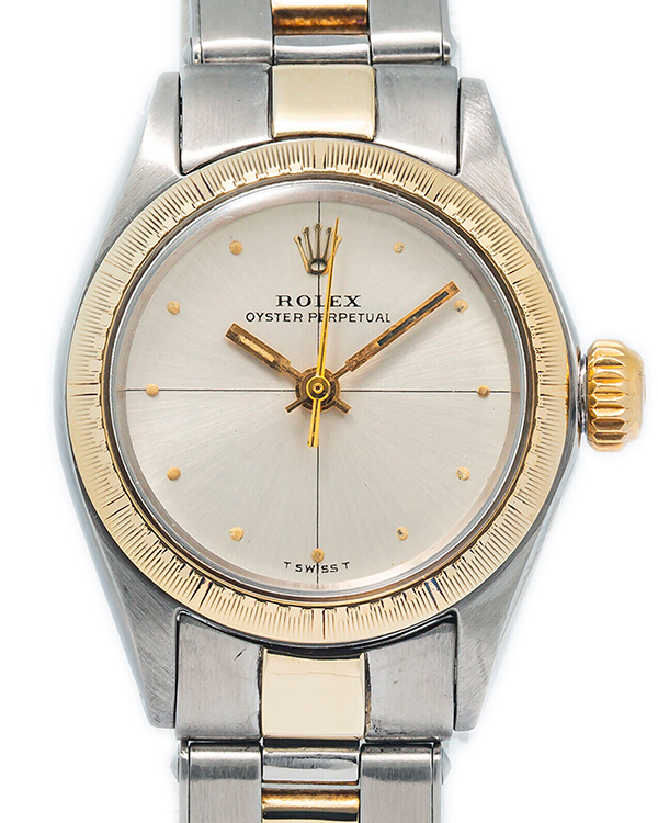 Rolex Oyster Perpetual 26MM Silver Dial Two-Tone Bracelet (6804)