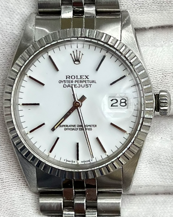 Rolex Datejust 36MM Jubilee Bracelet Steel White Dial (16030)