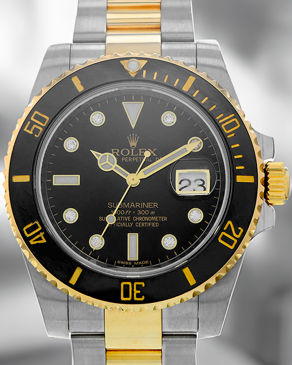 Rolex Submariner Date  40MM Black Dial Two-Tone Bracelet (116613)