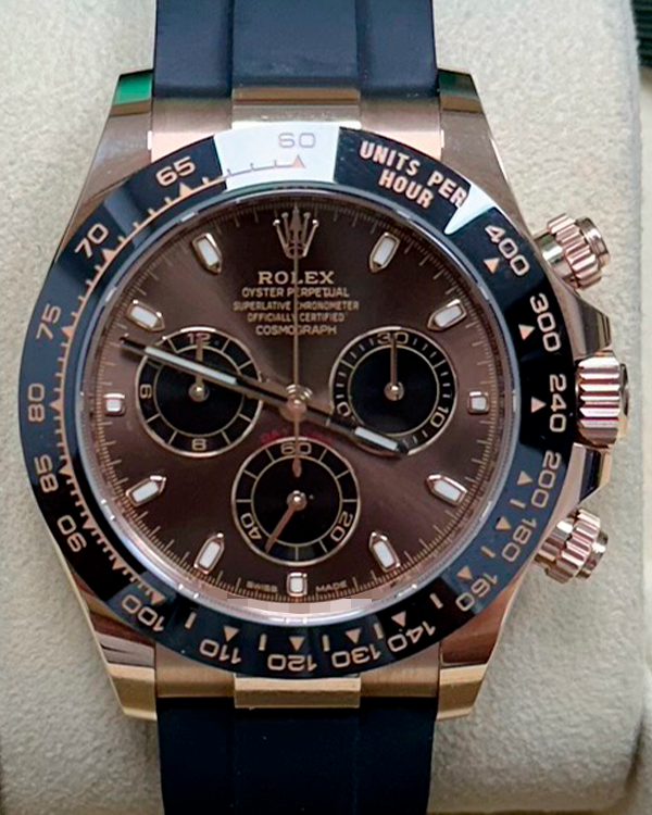 2021 Rolex Cosmograph Daytona 40MM Chocolate Dial Oysterflex Strap (116515LN)