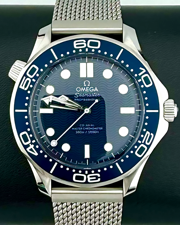 2024 Omega Seamaster Diver 300M "James Bond" 60th Anniversary 42MM Blue Dial Steel Bracelet (210.30.42.20.03.002)