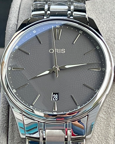 Oris Artelier Date Steel Grey Dial (01.733.7721.4053 -07 8 21)