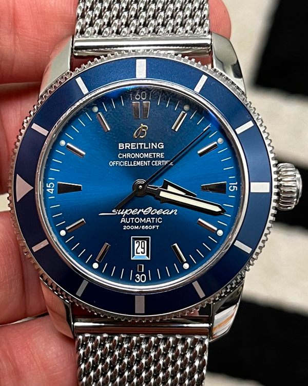 Breitling Superocean Heritage 46MM Blue Dial Steel Bracelet (A17320)