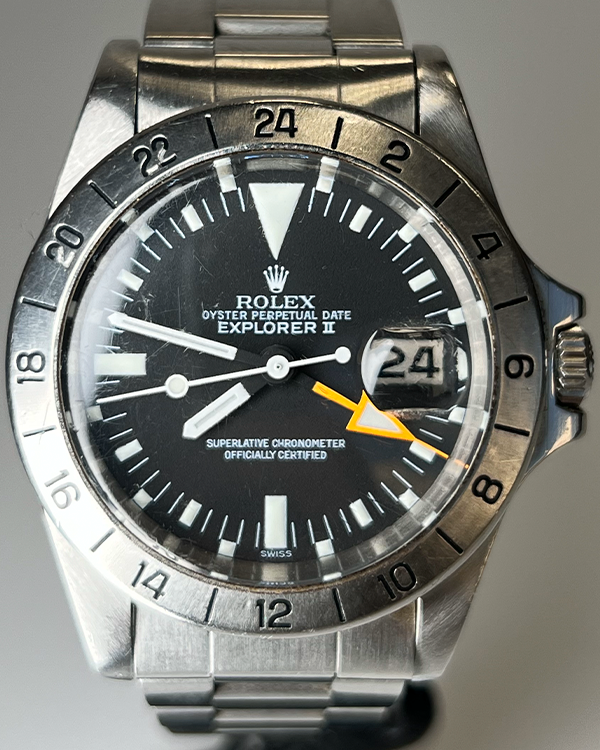 Rolex Explorer II 40MM Black Dial Steel Bracelet (1655)